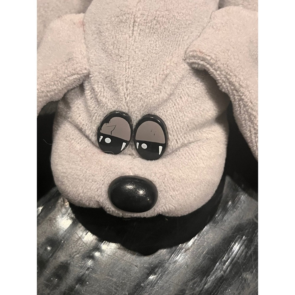 Tonka Pound Puppies 8" Grey Plush Stuffed Animal Puppy Dog 1985 Vintage - Picture 4 of 7